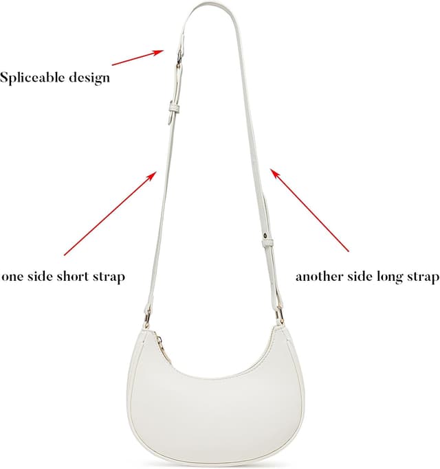 Detalle de Barabum Retro Classic Hobo Clutch Shoulder Tote with Zipper Closure (Women’s)