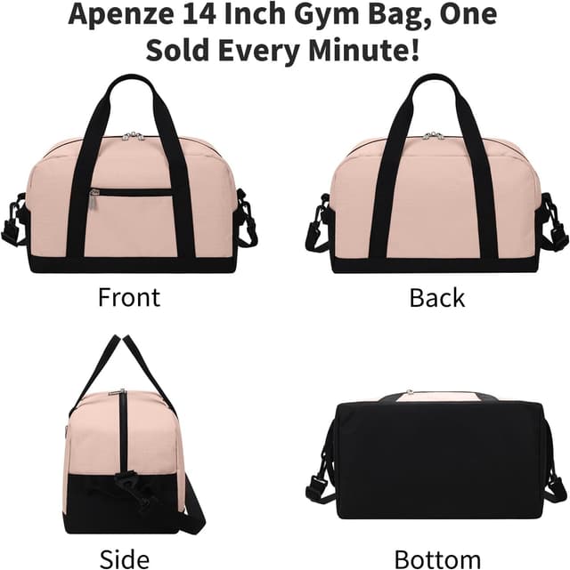Thumbnail 6 de YoKelly Mini Reisetasche Sporttasche 18L „Small Duffel Bag XS“ (rosa), Schulsport- & Weekender-Bag