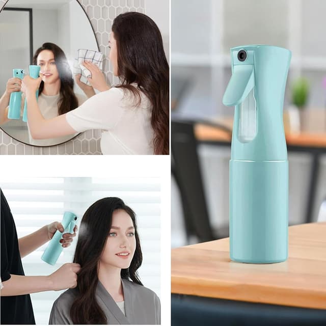 Thumbnail 6 de DYHNQE 2x 300ml continuous fine mist hair spray bottles (empty) – blue & purple