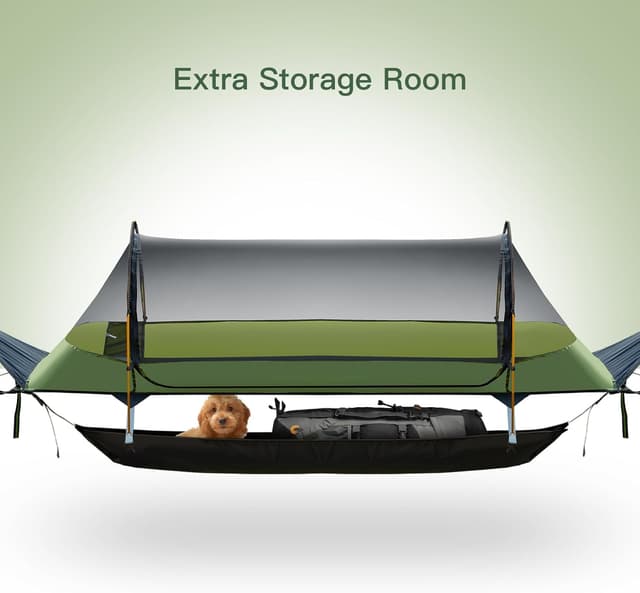 Detalle 2 de Night Cat tenda amaca con zanzariera e fondo piatto per 1 posto