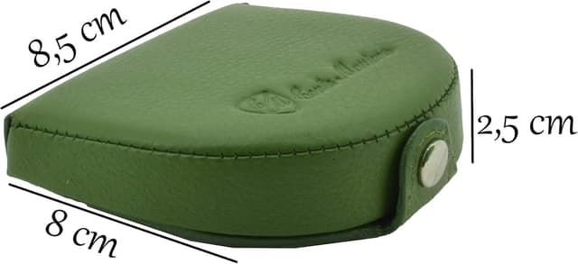 Detalle de CM Conte Massimo Münzgeldbörse aus echtem Leder mit Absatz und Klettverschluss für Herren