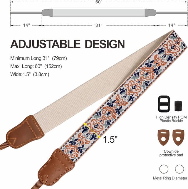 Thumbnail 6 de Padwa Lifestyle camera strap, 1.5 inch