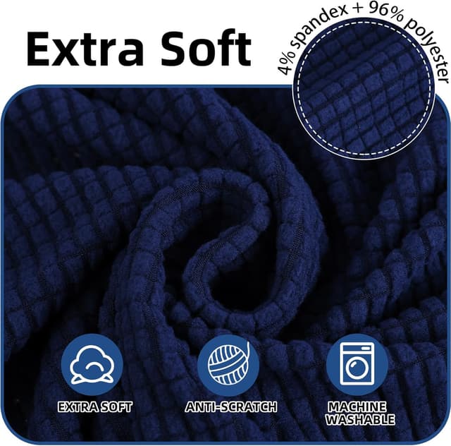 Detalle de Ystyle housse de chaise extensible 4 pièces