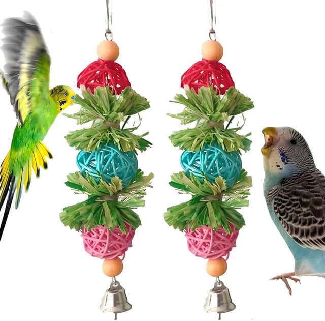 Thumbnail 5 de 2 Pcs Bird Toys for Parrots Shredding Toy Corn Cob