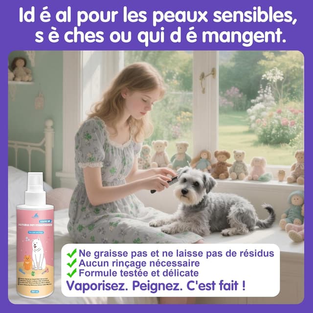 Thumbnail 4 de Aspand Spray démêlant 200ml 🐾