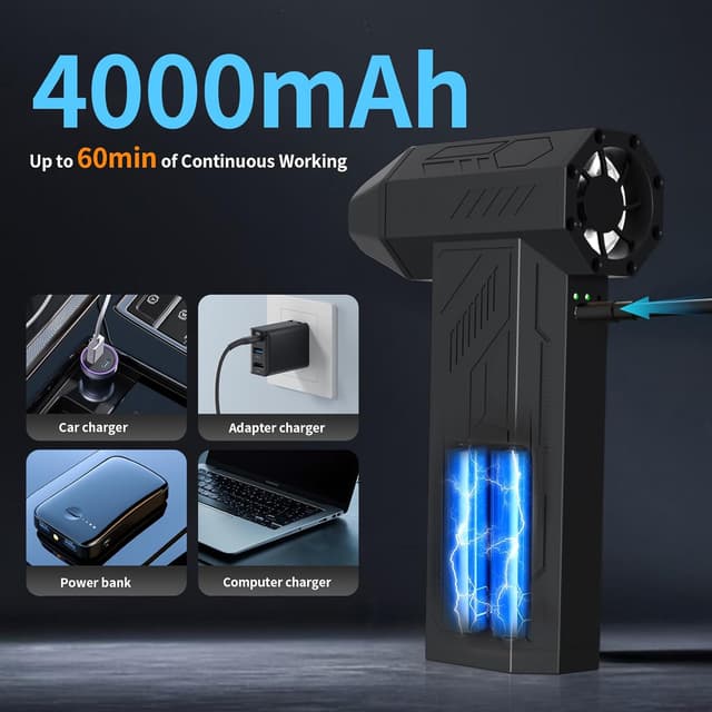 Detalle 2 de PC air duster 130000RPM cordless cleaner