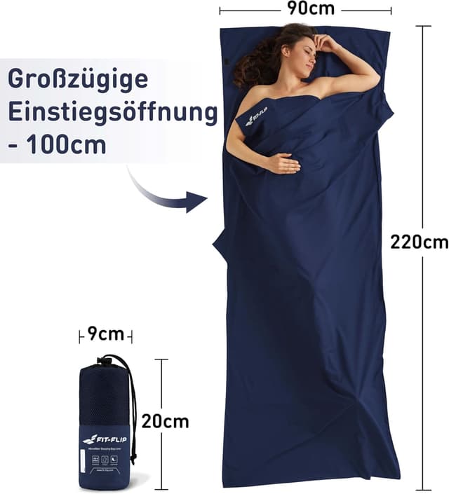 Thumbnail 1 de Fit-Flip Hüttenschlafsack 310 g ultraleicht