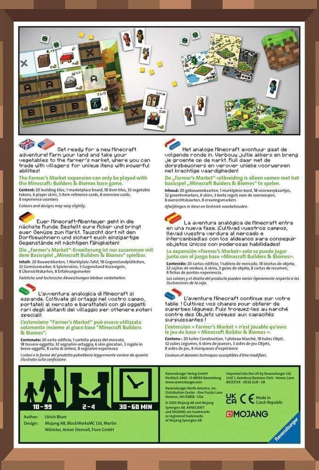 Detalle de Ravensburger Minecraft Builders & Biomes 10+ 🎲