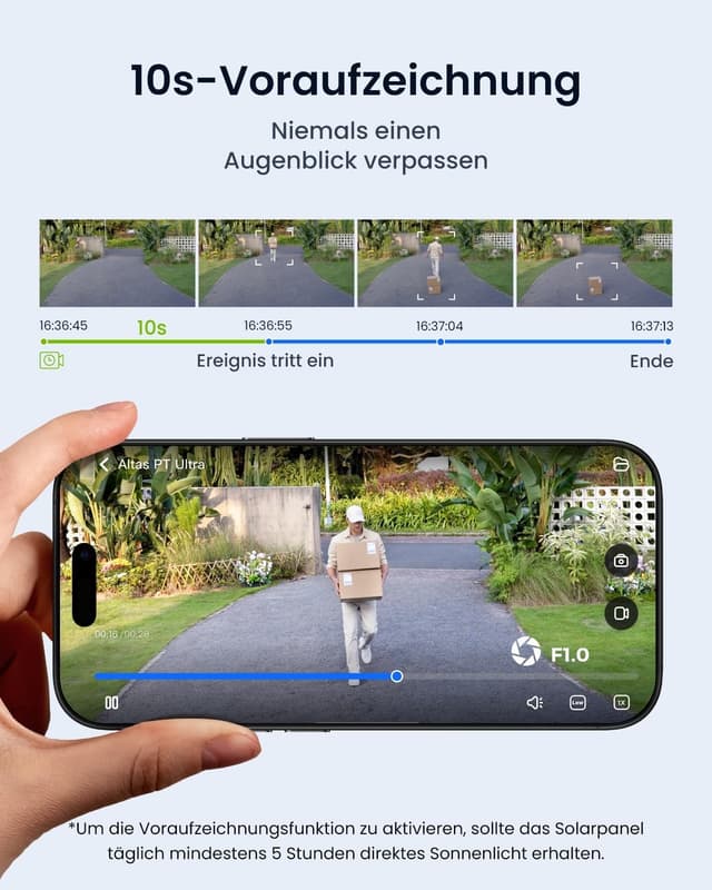 Thumbnail 5 de Reolink 4K Solar Überwachungskamera 500 Tage
