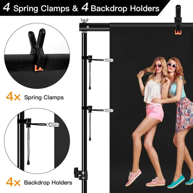 Thumbnail 5 de BENOISON Black Backdrop 3x3 m photography backdrop