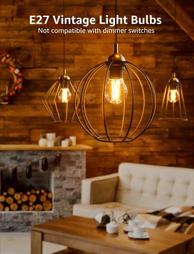 Thumbnail 6 de Lepro E27 Screw Bulb A-rated Ultra-efficient LED, 7.2W (100W replacement), 1521lm, 2700K Warm White – Clear Vintage Glass (Pack of 4)