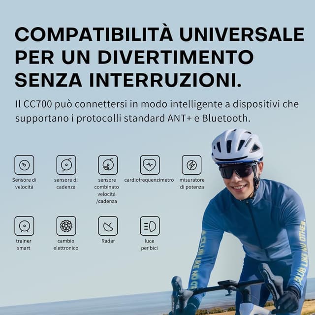 Detalle 2 de GEOID CC700 GPS ciclocomputer con schermo a colori da 2,8” e navigazione per traccia