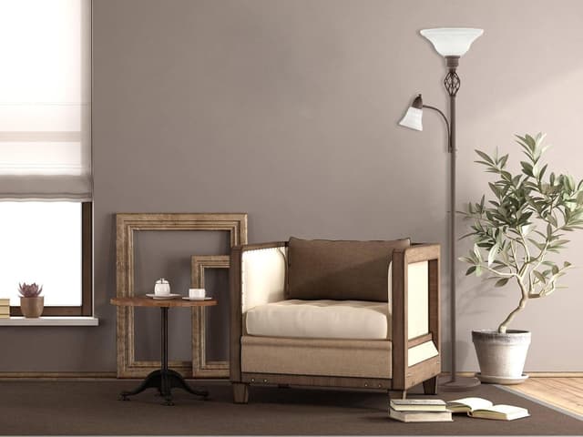 Thumbnail 4 de Trio Rustica Lámpara de pie brazo lector 400 lm