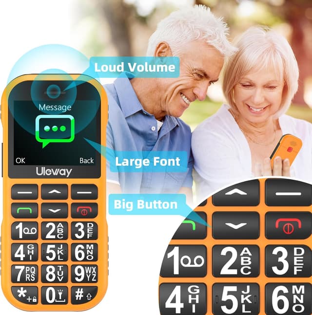 Thumbnail 2 de Big Button GSM Unlocked Senior Phone