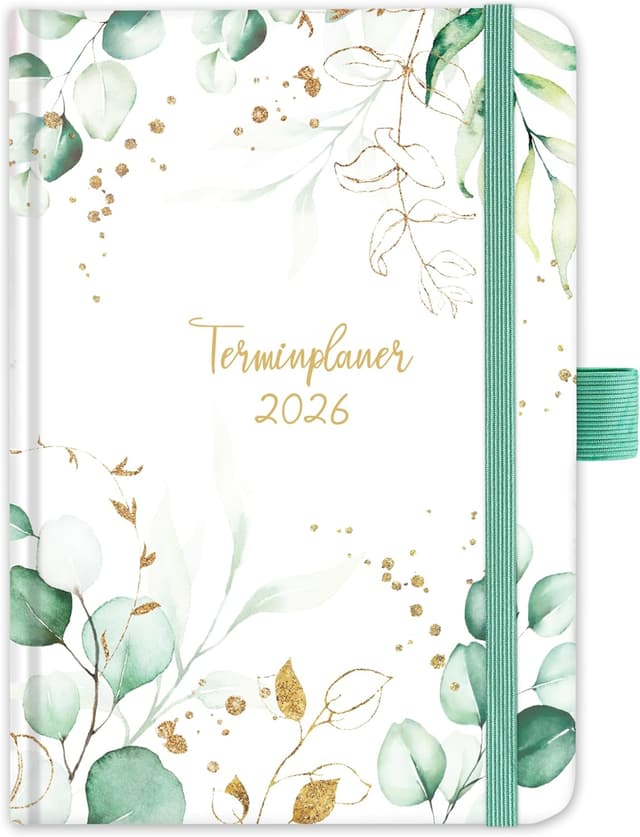 Detalle de Taschenkalender 2026 A6 Wochenplaner 15,5×10,5 cm