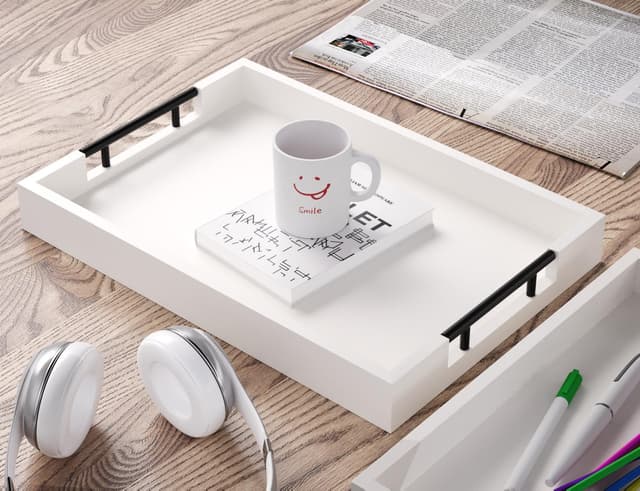 Detalle 2 de Fibogollo Bamboo Serving Tray Set 2