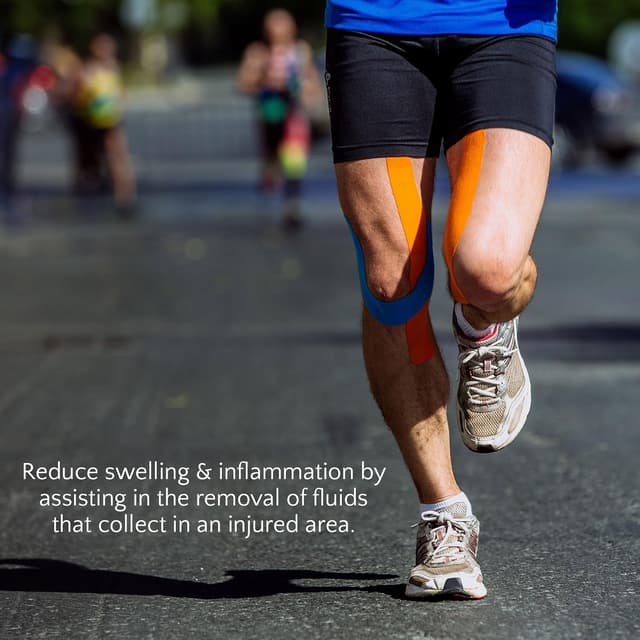 Detalle de Proworks Kinesiology Tape (5-metre roll) for elastic muscle support during exercise, sport & recovery