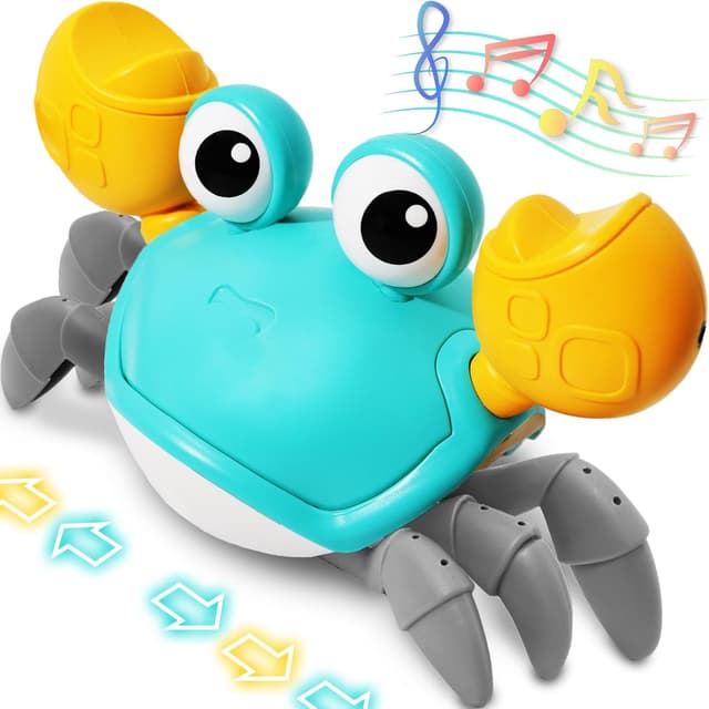 Detalle de Pbooo Crawling Crab Baby Toy (Infrared Sensing) for Tummy Time & Early Learning