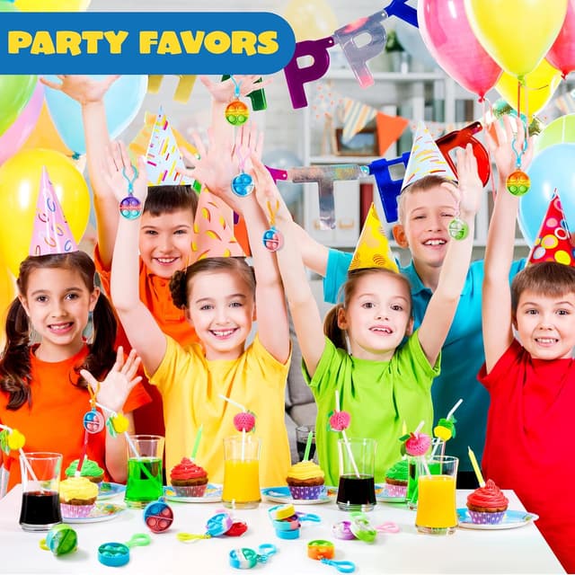 Thumbnail 5 de JOYIN 30PCS Pop It Keychain Party Bag Toys