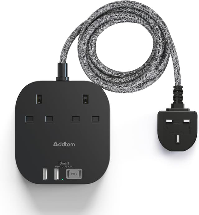 Detalle de Extension Lead with USB Slots 4.5A UK