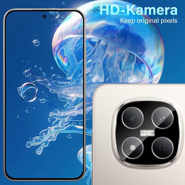 Detalle de Yenwen Kameraschutz für Xiaomi Redmi Note 15 Pro / Note 15 Pro Plus / POCO M8 Pro (3 Stück) – 9H Hartglas, HD-klar