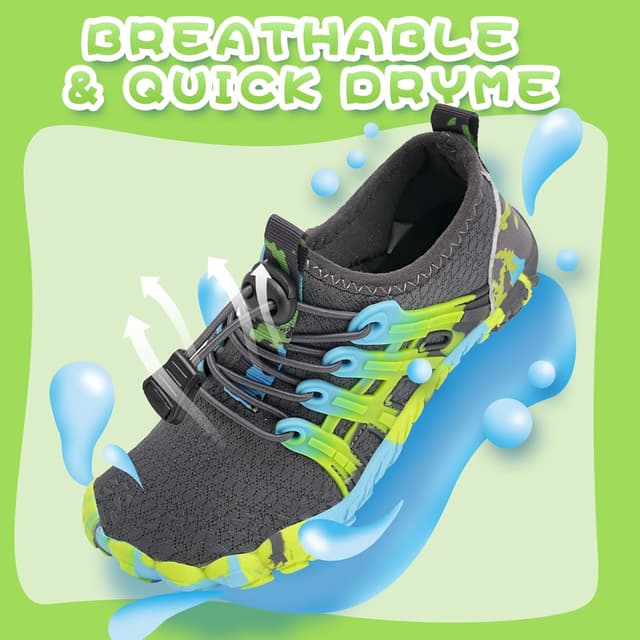 Detalle de WateLves Barfußschuhe für Kinder – rutschfeste Badeschuhe mit Schnelltrocknung