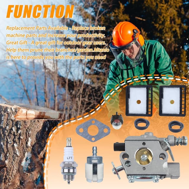 Detalle de Mtanlo WT-589 carburetor kit for Echo chainsaws ⛽