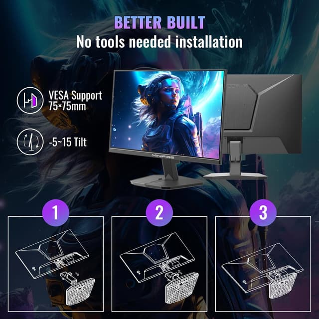 Thumbnail 6 de Minifire MFG24F4 24" Gaming-Monitor 180Hz