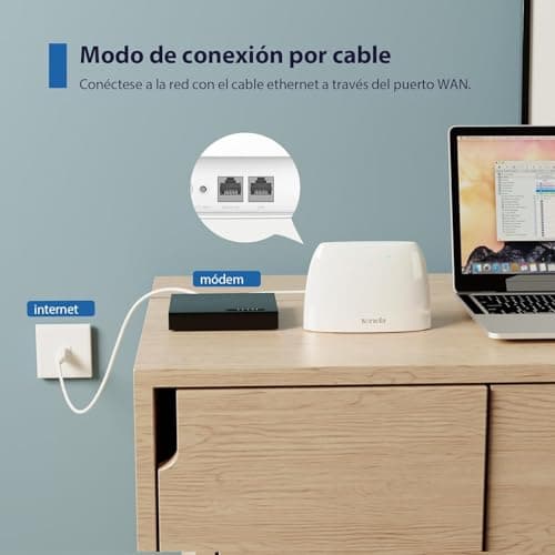 Detalle 2 de Tenda 4G03 Router 4G LTE 📶 Velocidad 300Mbps, WiFi 2.4GHz