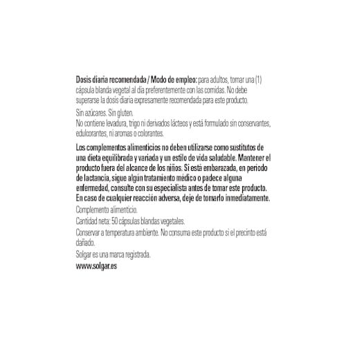 Thumbnail 2 de Solgar Vitamina E 268 mg Cápsulas vegetales, envase 50