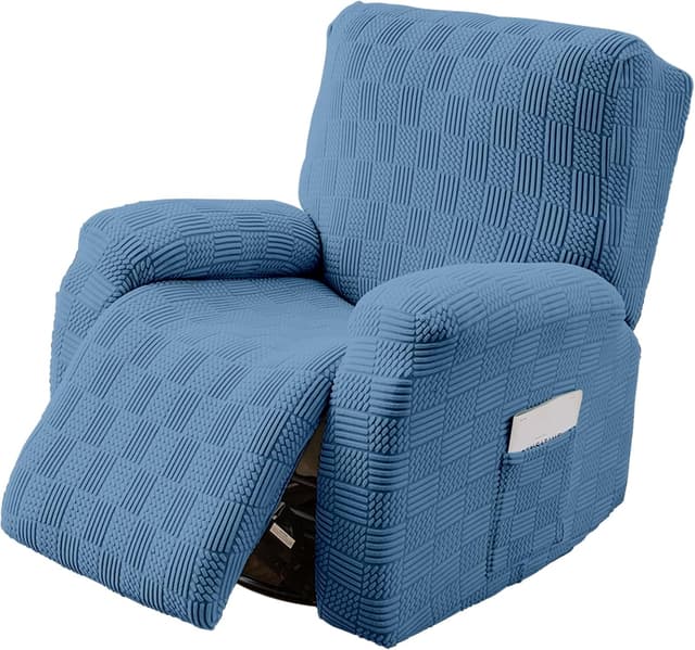 Thumbnail 8 de OKYUK Funda Sillón Relax 4 Piezas Lavables Azul Raya 🛋