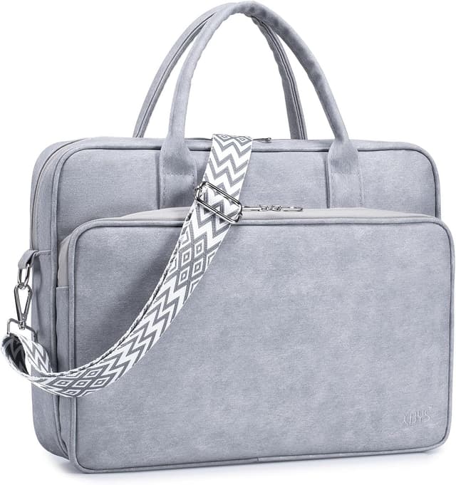 Detalle de SUCIKORIO borsa porta PC portatile 15,6" impermeabile in pelle con tracolla