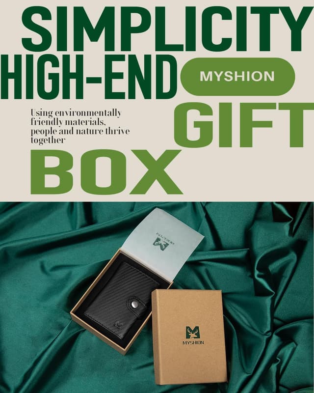 Thumbnail 6 de MYSHION Mens Wallet Carbon 3.8"