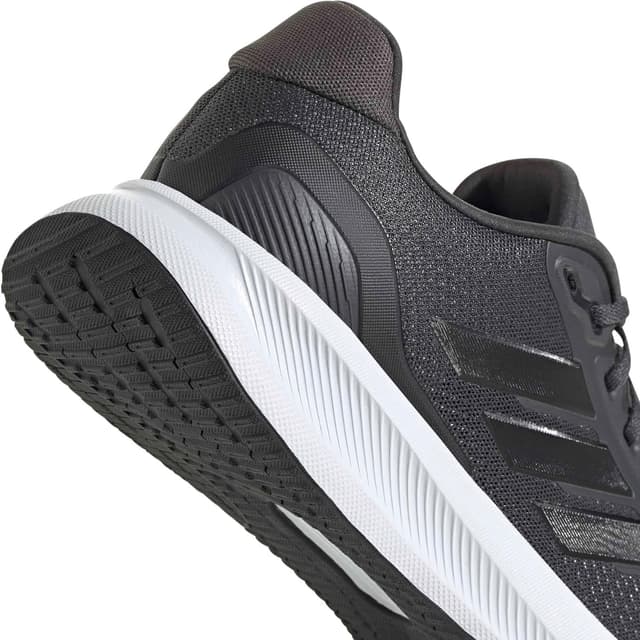Detalle de adidas Men’s Runfalcon 5 Running Shoes (Grey Six/Core Black/Cloud White) – classic fit