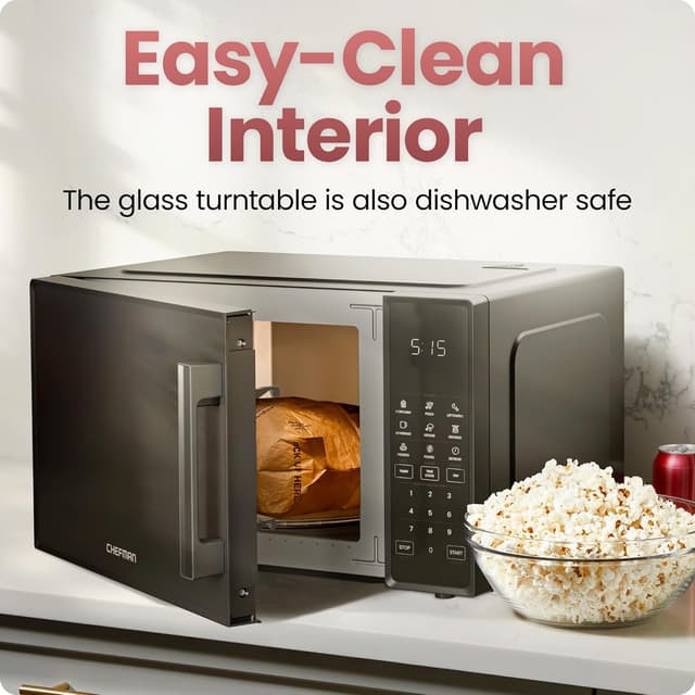 Thumbnail 5 de Chefman Countertop Microwave Oven 1.1 Cu Ft