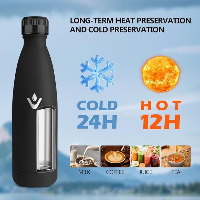 Detalle 2 de HoneyHolly Cantimplora Niños 500ML 🧊 Sin BPA, Térmica, Reutilizable