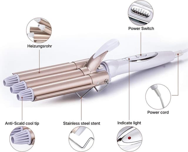 Thumbnail 1 de TOP4EVER 3 Fässer Wellenwickler 22mm