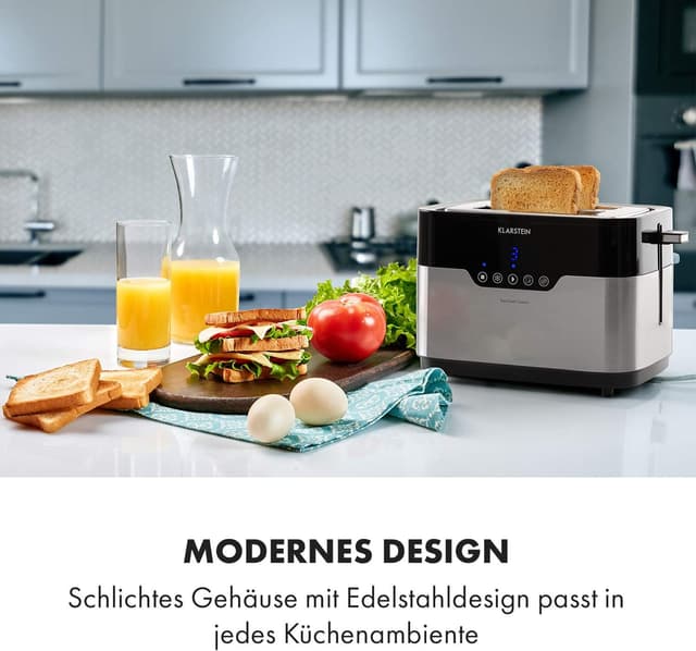 Detalle 2 de Klarstein Arabica grille-pain 920W avec panneau tactile et fonctions dégivrage/préchauffage