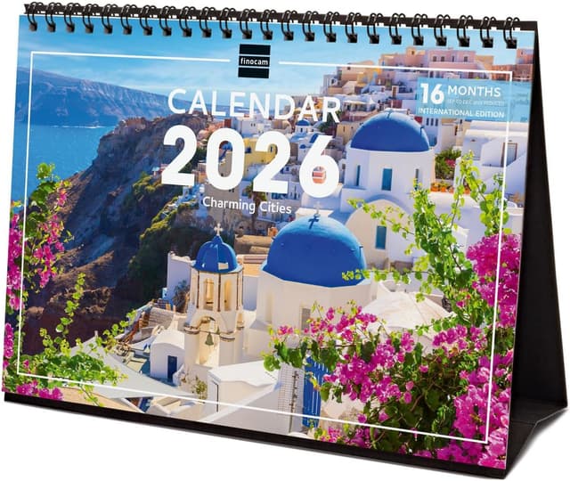 Detalle de Finocam Calendario da tavolo 2026 mensile 🗓