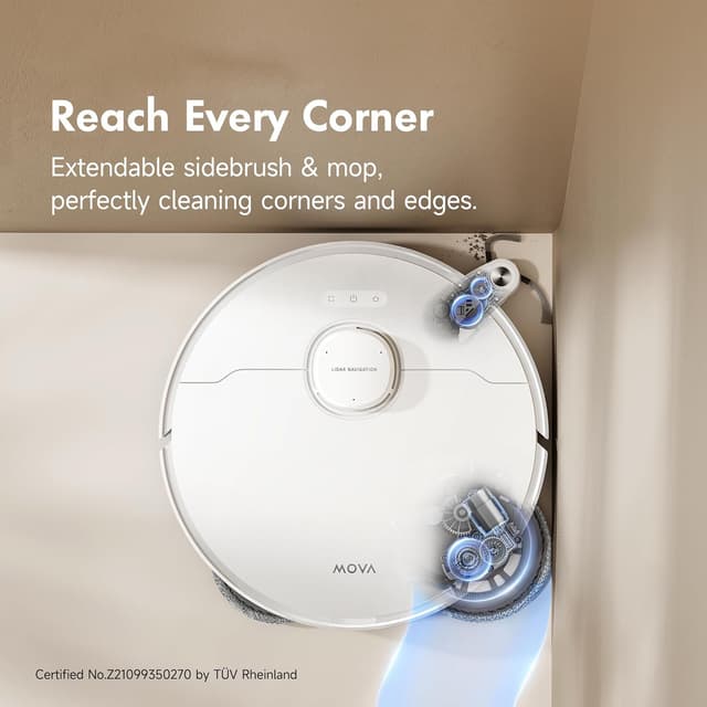 Detalle de Mova P10 Pro Ultra robot vacuum 13,000Pa