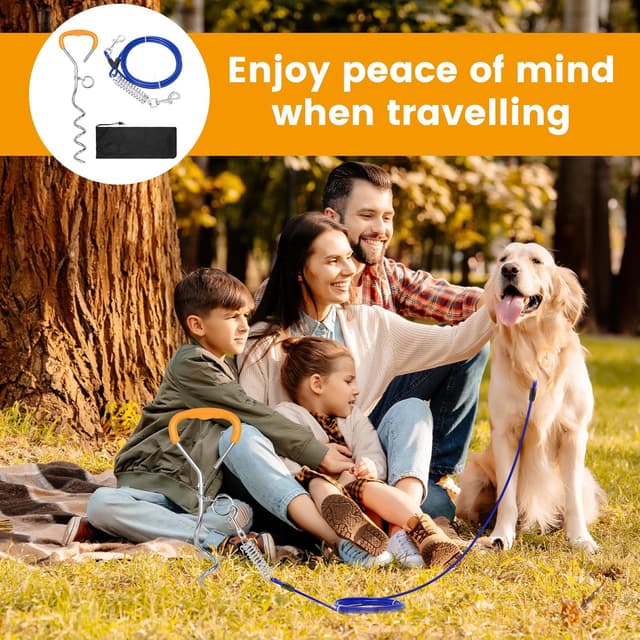 Thumbnail 5 de Dog Tie Out Cable and Stake 42cm