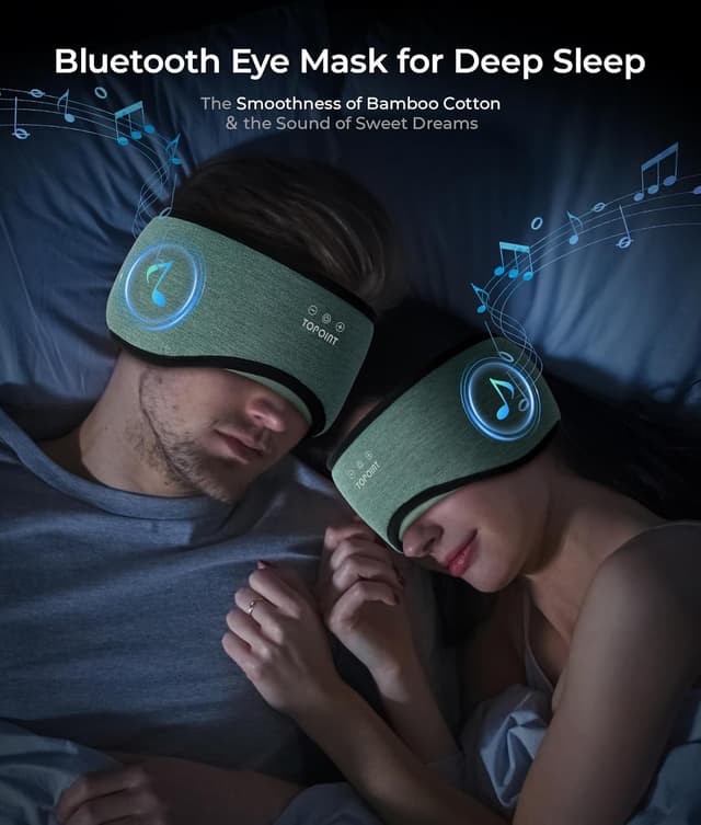 Detalle 2 de TOPOINT Sleep Mask Headphones Bluetooth 5.4
