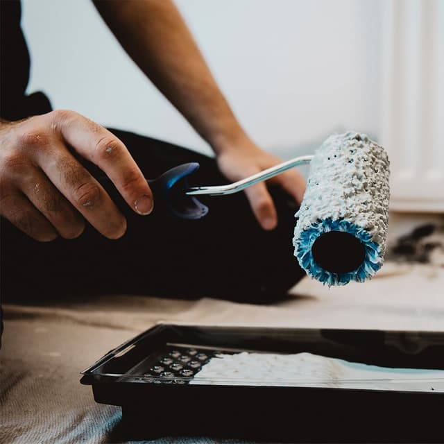 Detalle de Harris Trade Jumbo Mini Roller Set replacement sleeves, 5 pack (4 inch micropoly)