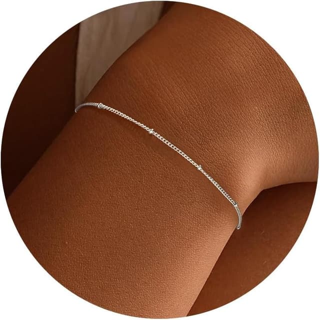 Detalle de SLOONG S925 Silber Perlen Armband 16.5–20 cm