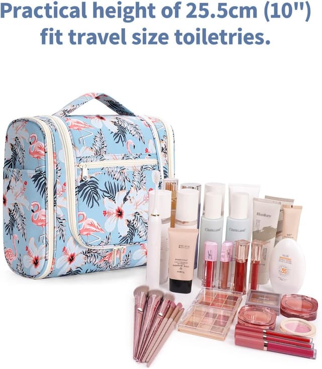 Thumbnail 3 de Narwey Travel Large Hanging Toiletry Wash Bag 11x10in