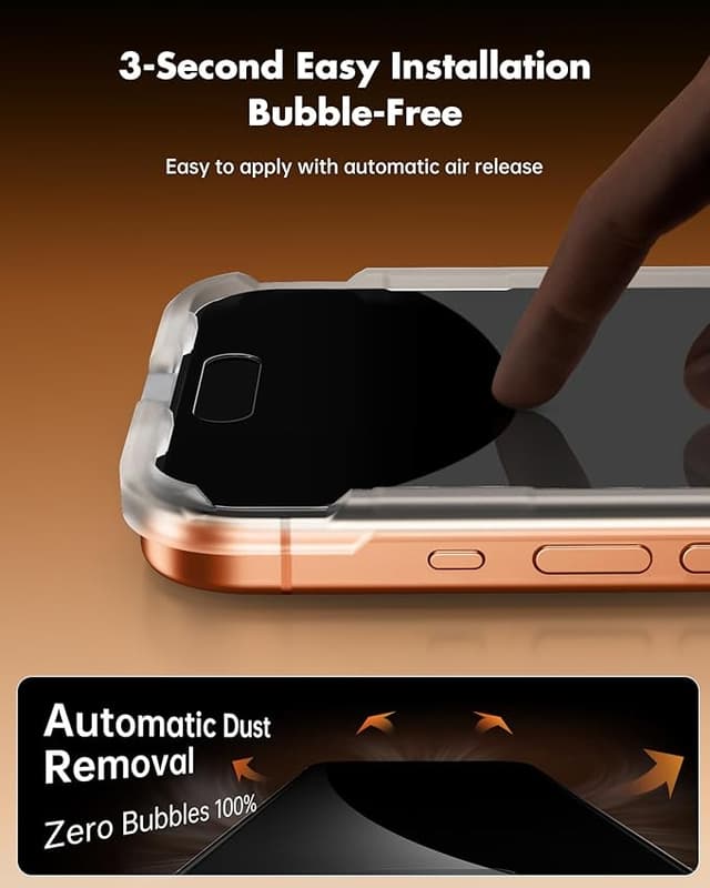 Thumbnail 5 de UNBREAKcable Protector de pantalla privacidad iPhone 17 Pro Max 28°