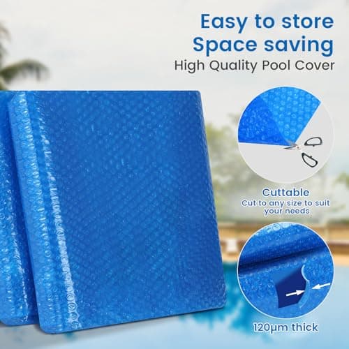 Detalle 1 de WOLTU Cubierta Piscina Redonda Ø305cm ☀️ Protección Solar Burbujas