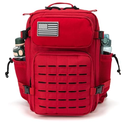 Detalle de QT&QY Mochila táctica militar de 25L con sistema MOLLE y corte láser