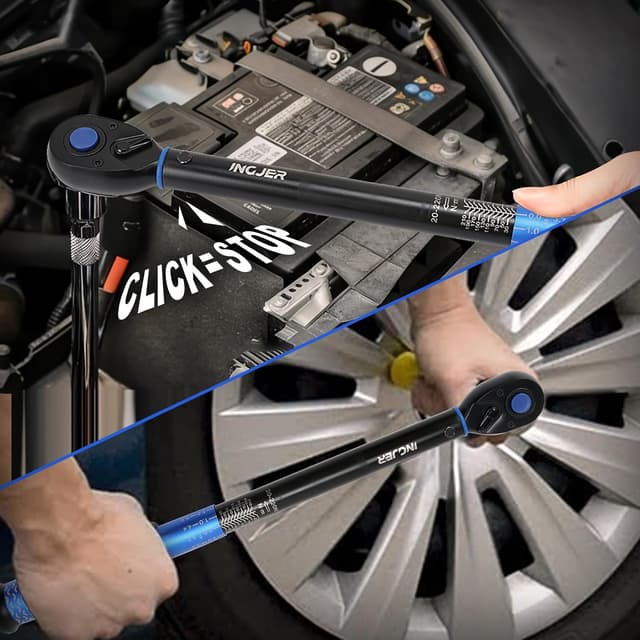 Thumbnail 6 de INGJER clé dynamométrique à cliquet 1/2 avec clic et retour tactile (double échelle Nm/Ft-Lb)