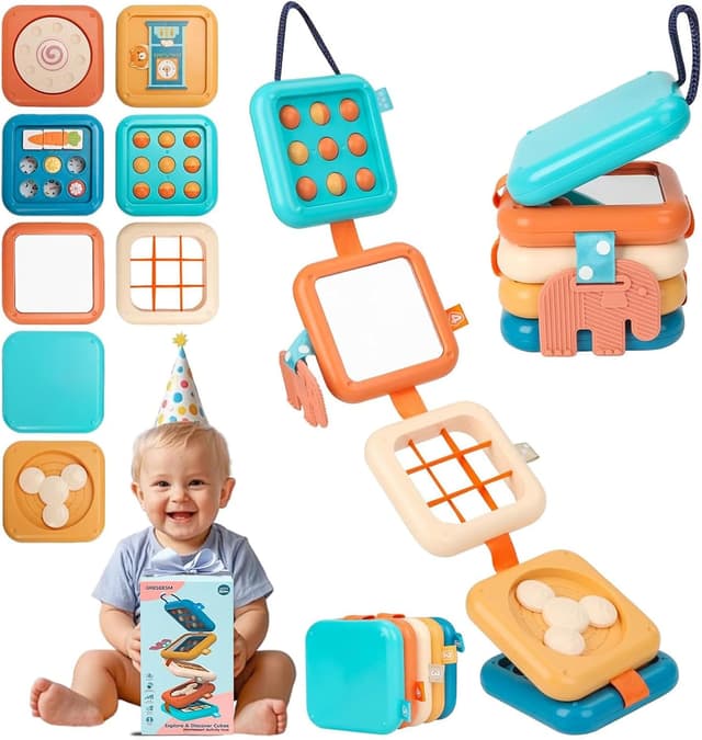 Imagen de Felly Busy Activity Cubo montessori 18 mesi 🎲 en OfertitasTOP